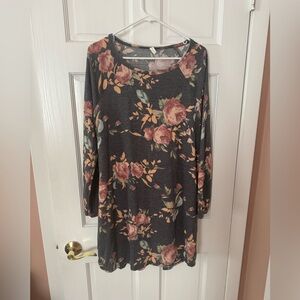 Floral Long Sleeve Dress